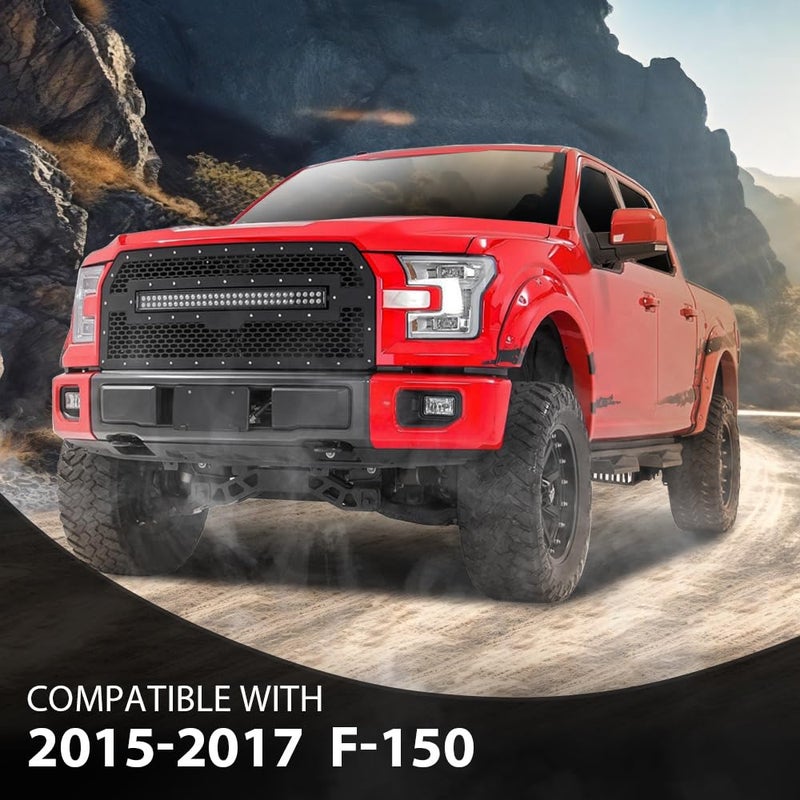 GPLUS G-PLUS Clear Lens Front Bumper Fog Light Assembly Compatible with Ford F150 2015 2016 2017 Driving Fog Lamps w/ H10 Halogen Bulbs FL3Z15201B FO2592235 - Image 2